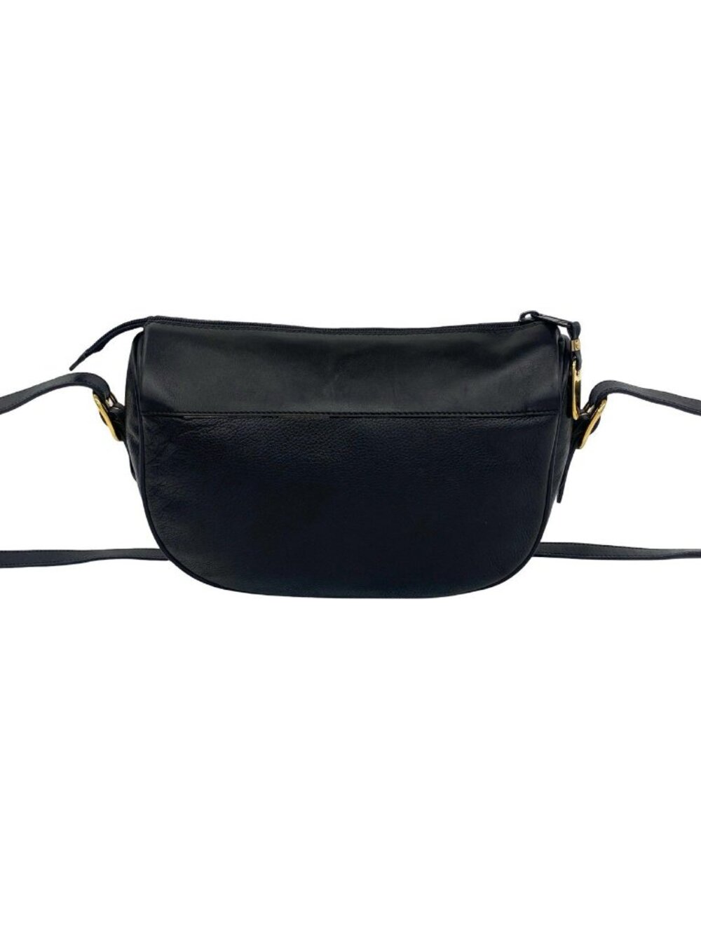 Gucci Vintage GG Logo Leather Shoulder Bag Pochette Crossbody Black - Picture 3 of 9